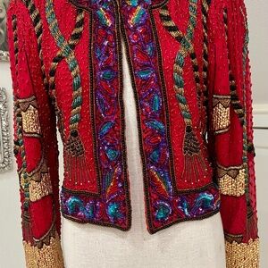 SPECTACULAR BEADED, SEQUINED JACKET